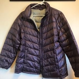 Interzone Warm Light Down Jacket Purple Size Small